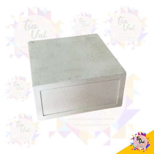 CAIXA BRANCA BRILHOSA (MDF)