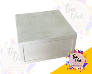 Foto de CAIXA BRANCA BRILHOSA (MDF)