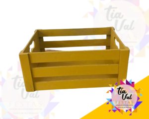 Foto de CAIXOTE AMARELO VAZADO MEDIO