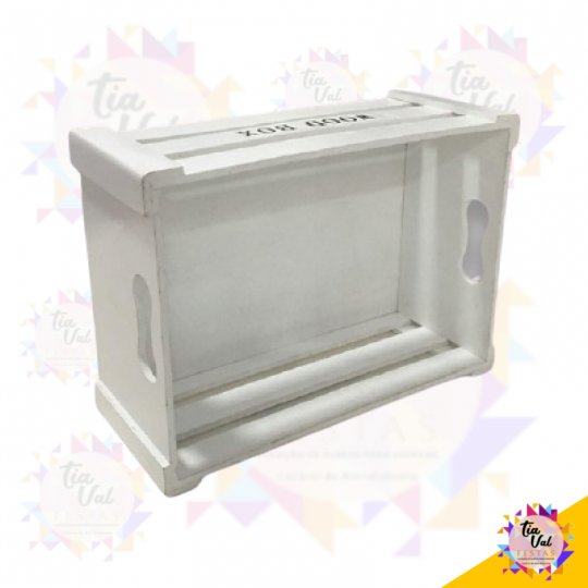 CAIXOTE BRANCO VAZADO GRANDE