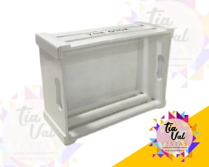 Foto de CAIXOTE BRANCO VAZADO GRANDE