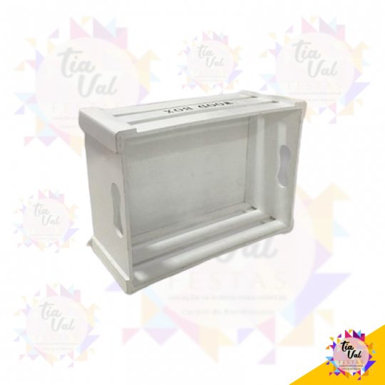 CAIXOTE BRANCO VAZADO MEDIO