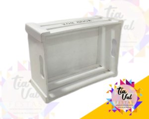 Foto de CAIXOTE BRANCO VAZADO MEDIO
