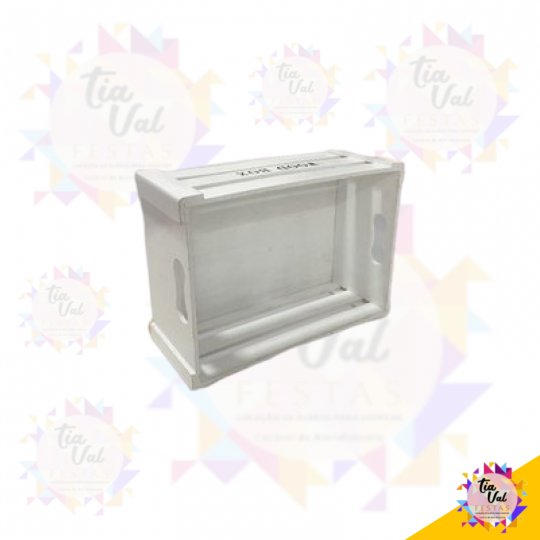 CAIXOTE BRANCO VAZADO PEQUENO