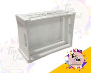 Foto de CAIXOTE BRANCO VAZADO PEQUENO