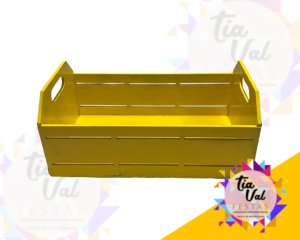 Foto de CAIXOTE CERA VAZADO AMARELO