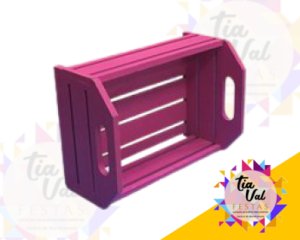 Foto de CAIXOTE PINK MEDIO C/ ALÇA (VAZADO)