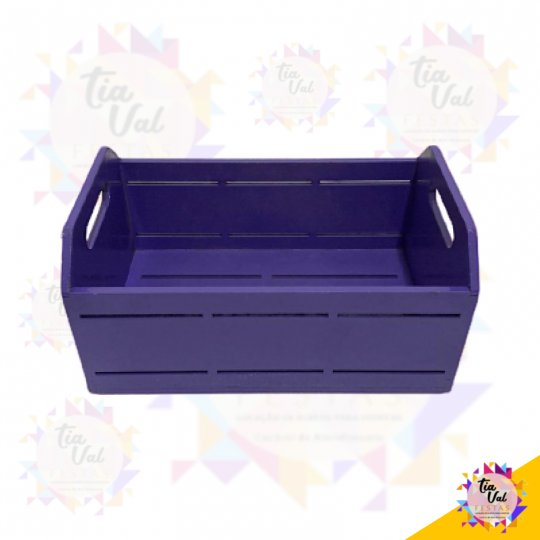 CAIXOTE ROXO MEDIO C/ ALÇA (VAZADO)