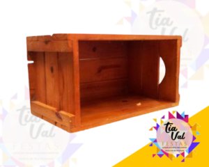 Foto de CAIXOTE RUSTICO C/ ALÇA G (ENVERNIZADO)