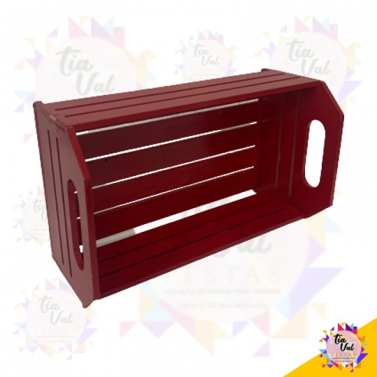 CAIXOTE VERMELHO VAZADO MÉDIO