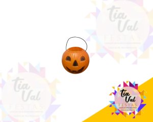 Foto de CALDEIRAO ABOBORA  LARANJA DE PLASTICO HALLOWEEN