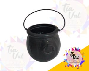 Foto de CALDEIRAO PRETO DE PLASTICO PP (LISO) HALLOWEEN