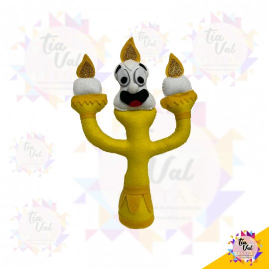 CANDELABRO - CASTIÇÃL - BELA E A FERA - FELTRO 18 X 27