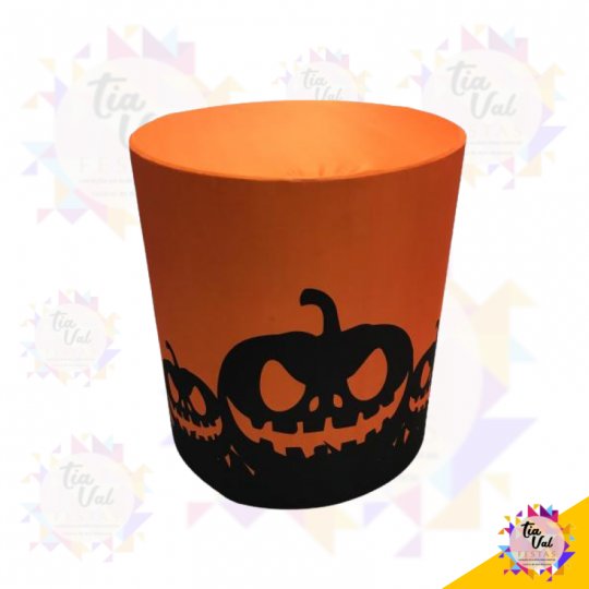 CAPA ABOBORA  P/ CILINDRO GRANDE - HALLOWEEN