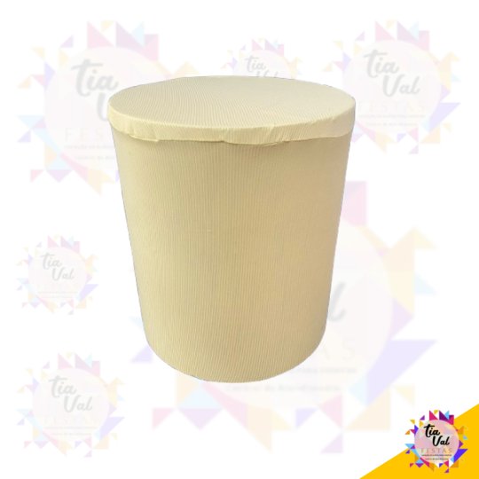 CAPA CILINDRO MEDIA - AMARELO BEBE - CANELADA