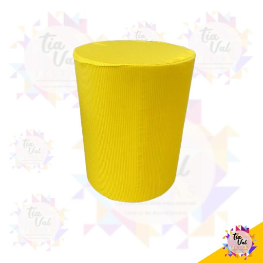 CAPA CILINDRO MEDIA - AMARELO - CANELADA