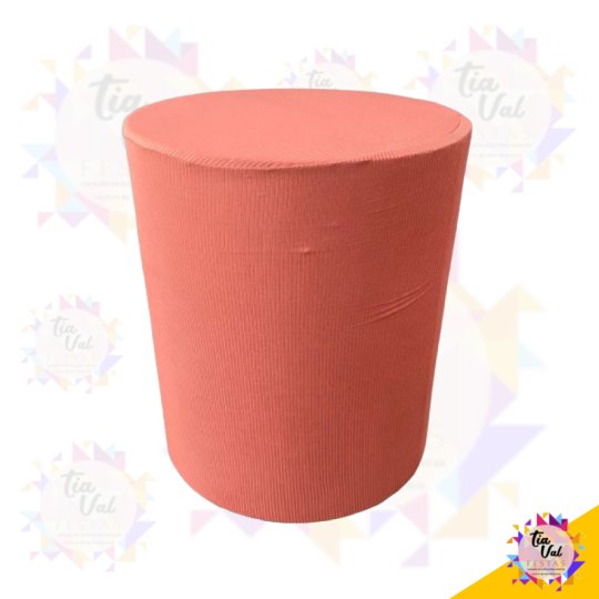 CAPA CILINDRO MEDIA - ROSA SECO - CANELADA