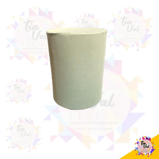 CAPA CILINDRO MEDIA - VERDE SALVIA - CANELADA