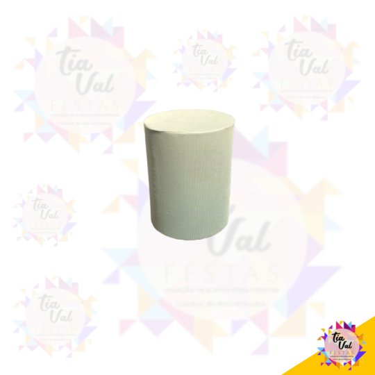 CAPA CILINDRO PEQUENA - VERDE SALVIA - CANELADA