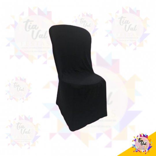 CAPA PRETA P/ CADEIRA S/ BRAÇO