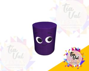 Foto de CAPA P/ CILINDRO PEQUENA - BOLO FOFO ROXO