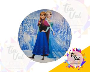 Foto de CAPA P/ PAINEL REDONDO 1,20M FROZEN 1 GELO