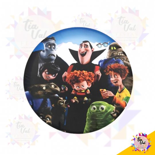 CAPA P/ PAINEL REDONDO 1,20M - HALLOWEEN - TRANSILVANIA