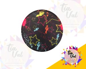 Foto de CAPA P/ PAINEL REDONDO 1,20M - NEON - ESTRELAS