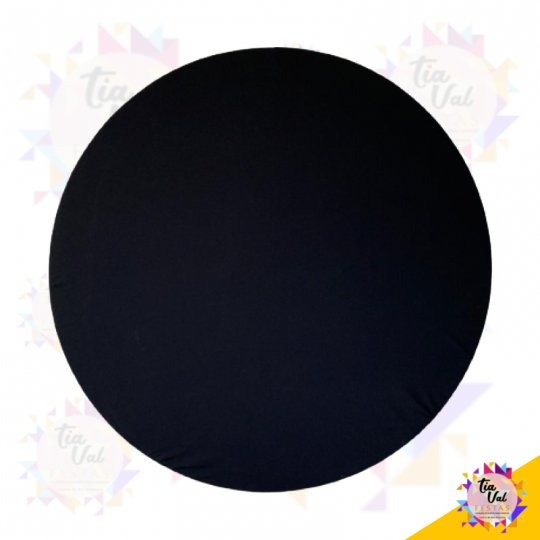 CAPA P/ PAINEL REDONDO 1,20M - PRETO
