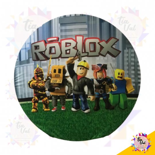 CAPA P/ PAINEL REDONDO 1,20M ROBLOX (PEQUENO)