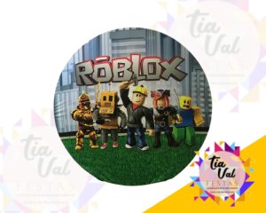 Foto de CAPA P/ PAINEL REDONDO 1,20M ROBLOX (PEQUENO)