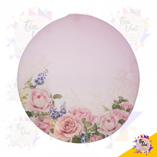 CAPA P/ PAINEL REDONDO 1,20M - ROSAS