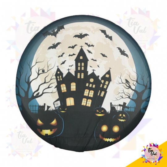 CAPA P/ PAINEL REDONDO 2M HALLOWEEN (GRANDE)
