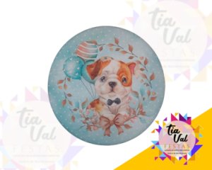 Foto de CAPA P/ PAINEL REDONDO 1,20M - CACHORRO AZUL