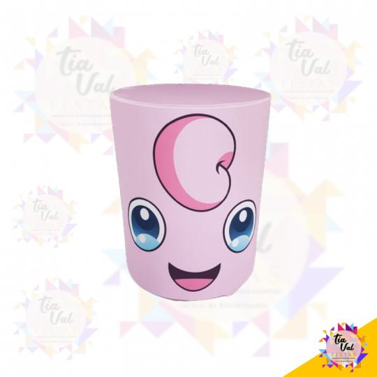 CAPA POKEMON ROSA P/ CILINDRO PEQUENO