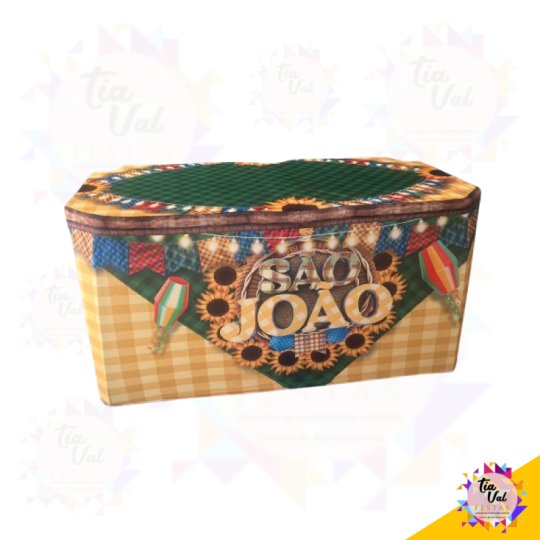 CAPA SÃO JOÃO - FESTA JUNINA - COBRE 2 MESAS PLASTICA 70 X 70