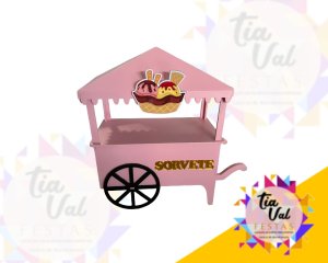 Foto de CARRINHO SORVETE - MDF 24 CM X 24 CM