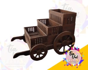 Foto de CARROÇA CIRCO RUSTICO (3 JARDINEIRAS)