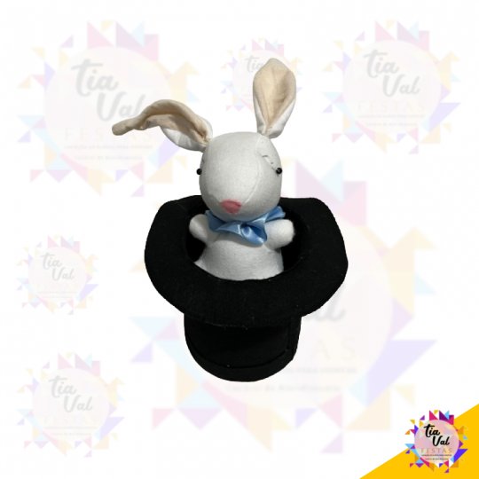 CARTOLA COM COELHO  MAGICO - FELTRO 18 X 22