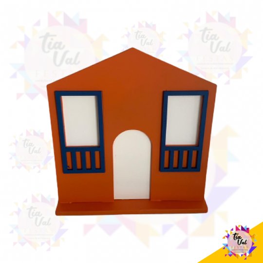CASA SERTÃO LARANJA PEQUENA MDF