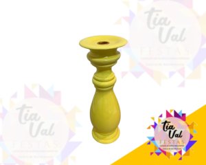 Foto de CASTIÇAL AMARELO - GRANDE - 31 CM
