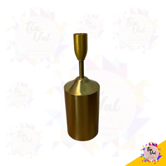 CASTIÇAL DOURADO - 21 CM