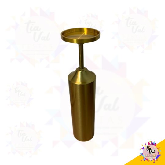 CASTIÇAL DOURADO - 28 CM