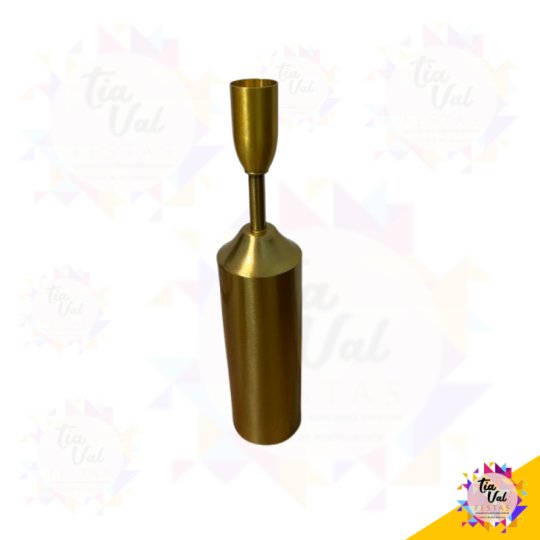 CASTIÇAL DOURADO - 24 CM