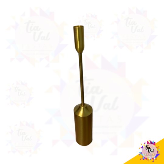 CASTIÇAL DOURADO - 39 CM