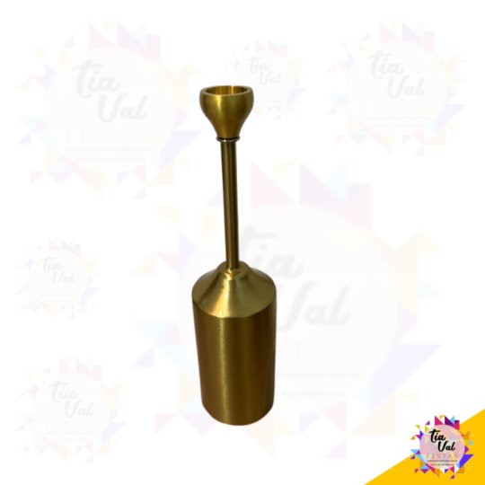 CASTIÇAL DOURADO - 25 CM