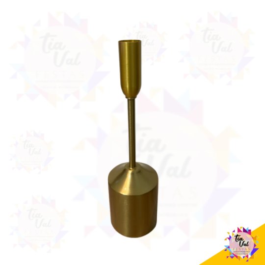 CASTIÇAL DOURADO - 26 CM