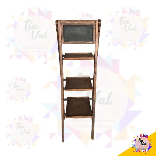 CAVALETE MADEIRA 03 PRATELEIRAS 1 LOUSA