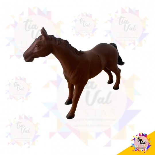 CAVALO MARROM VINIL - FAZENDINHA