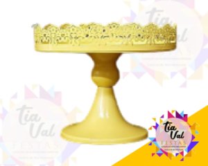 Foto de CINZELADO AMARELO BEBE C/ BASE P/ CIMA M - 19 cm
